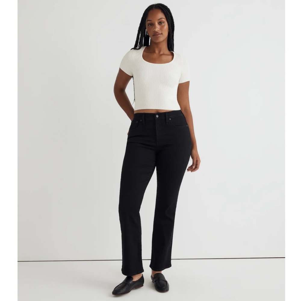 Madewell Black Straight-Leg Jeans